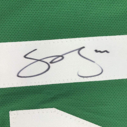 Autographed/Signed Jamie Benn Dallas Green Hockey Jersey Beckett BAS COA