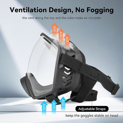 Motorcycle Dog Goggles Tactical Windproof For Large Dog