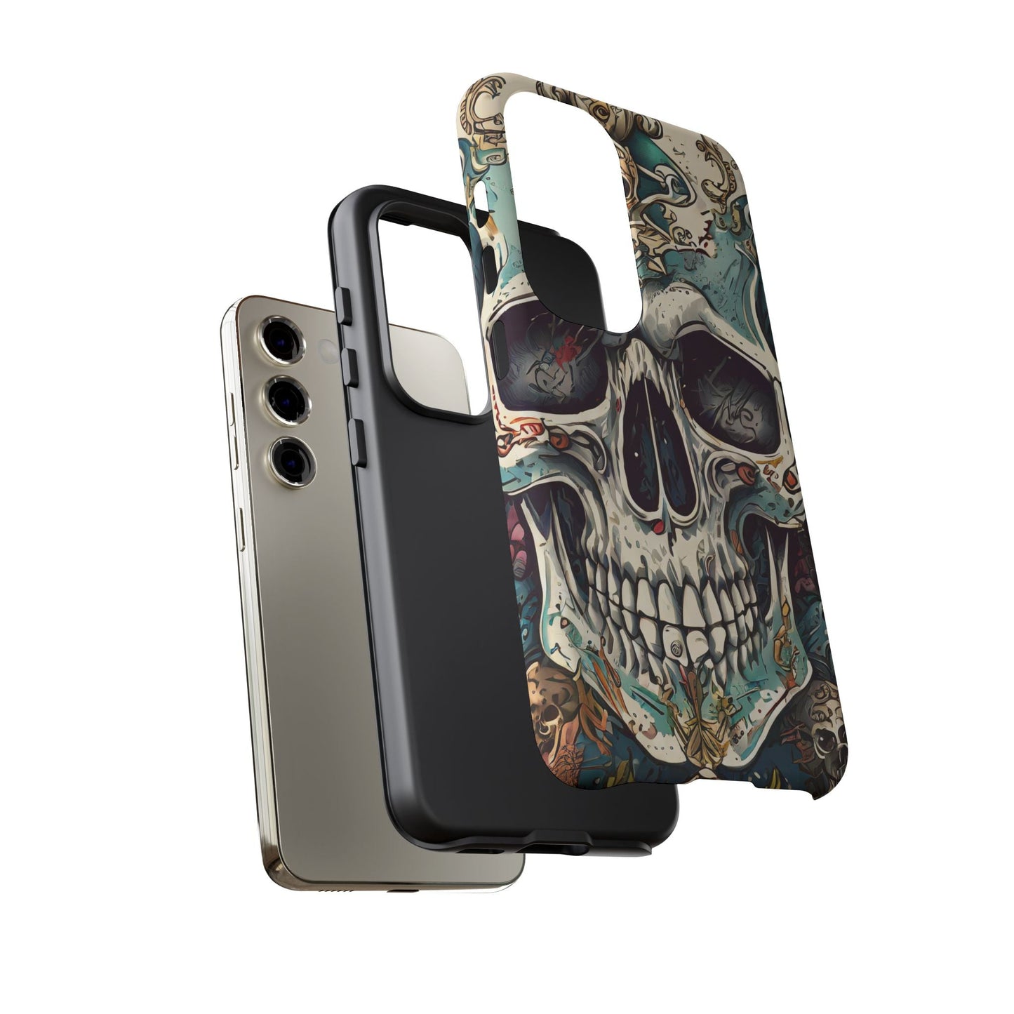 Abstract Skull Tough Phone Case