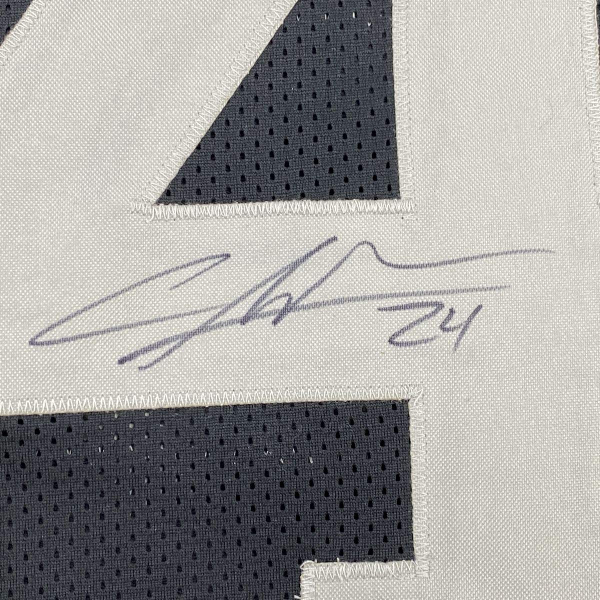 Autographed/Signed Charles Woodson Oakland Black Football Jersey Beckett BAS COA