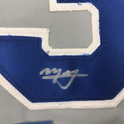 Autographed/Signed Manny Machado San Diego Grey Baseball Jersey Beckett BAS COA