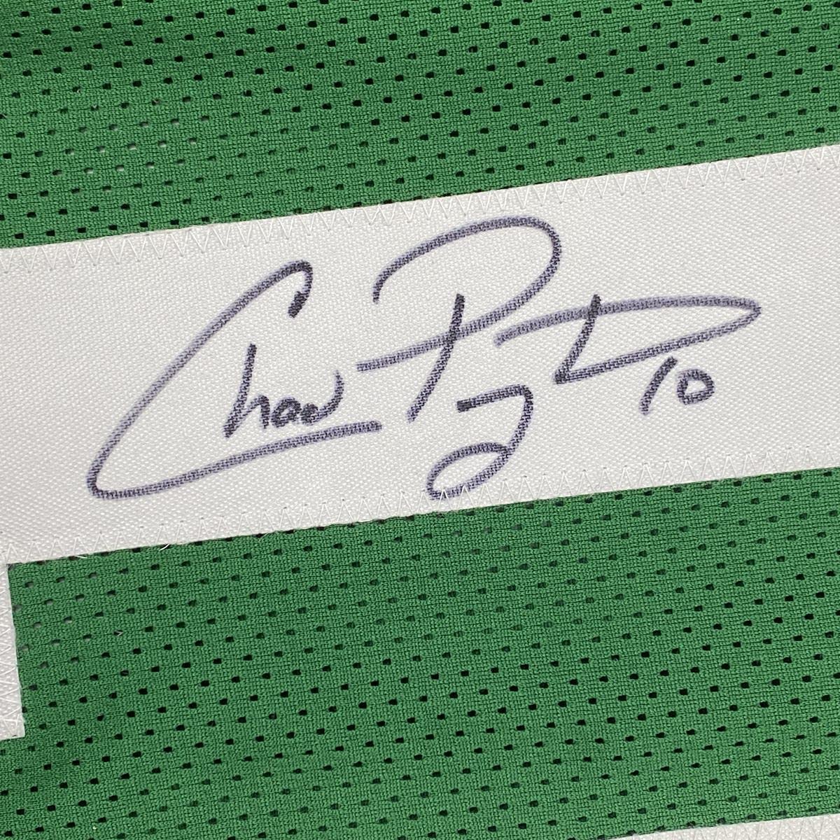 Autographed/Signed Chad Pennington New York Green Football Jersey JSA COA