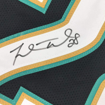 Autographed/Signed Fred Taylor Jacksonville Black Football Jersey JSA COA