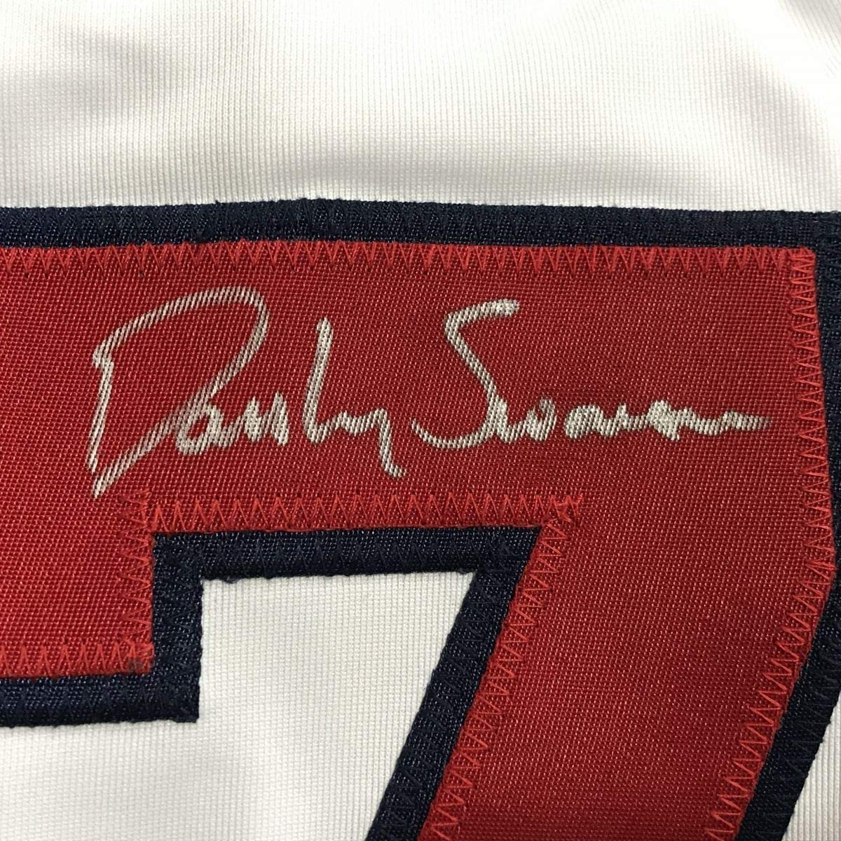 Autographed/Signed Dansby Swanson Atlanta White Baseball Jersey JSA COA