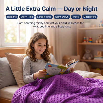 Kids Weighted Blanket with Removable Minky Cover