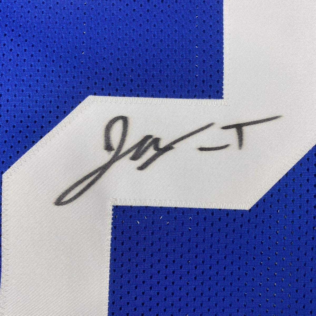 Autographed/Signed Jonathan Taylor Indianapolis Blue Football Jersey JSA COA