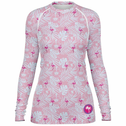 Rad Palm Party Like A Flock Star Women's Rash Guard
