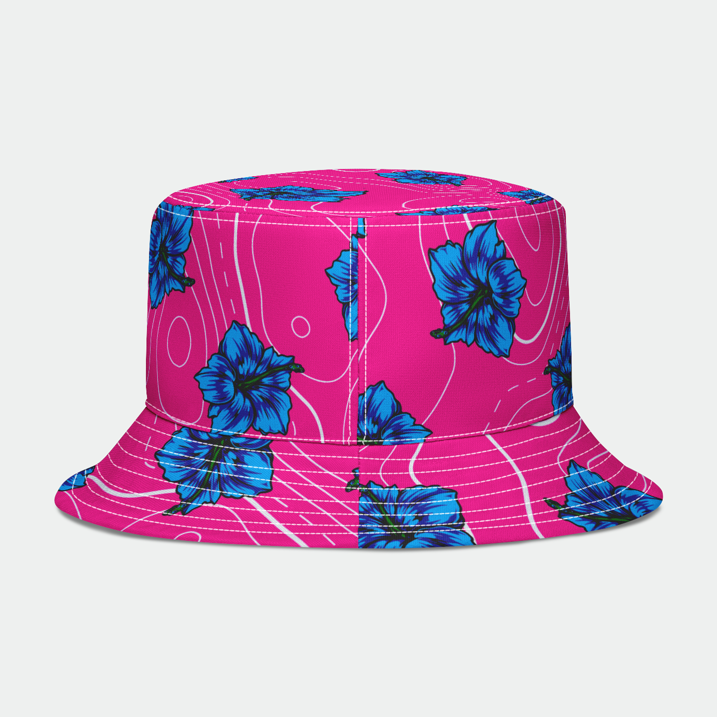 Pink Hibiscus Bucket Hat