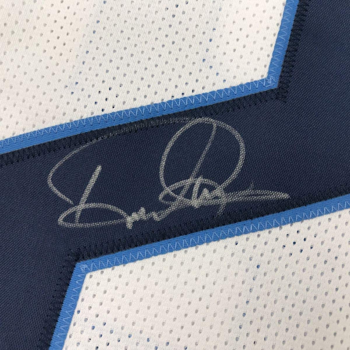Autographed/Signed Derrick Henry Tennessee White Football Jersey JSA COA