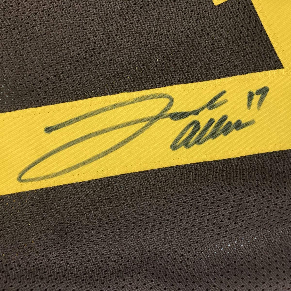 Autographed/Signed Josh Allen Wyoming Brown College Football Jersey Beckett BAS COA