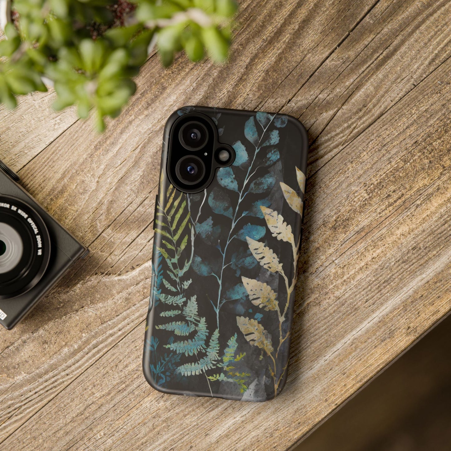 Dark Floral Tough Phone Case