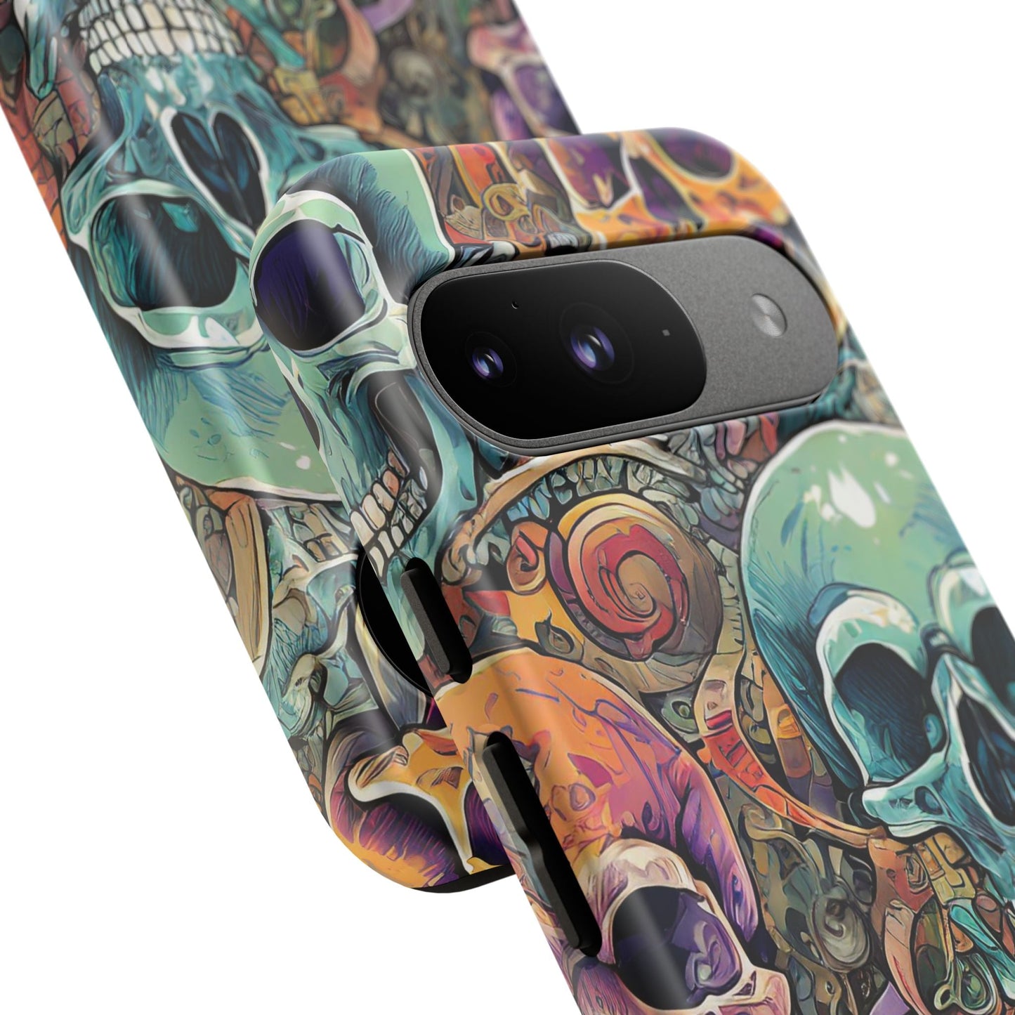Artistic Skull Collage Tough Phone Case