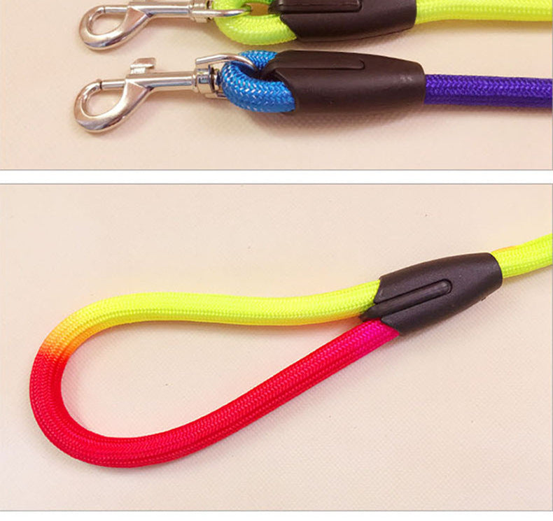 Colorful Nylon Round Hand Holding Dog Leash