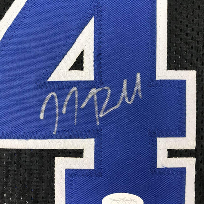 Autographed/Signed JJ J.J. Redick Duke Black College Basketball Jersey JSA COA