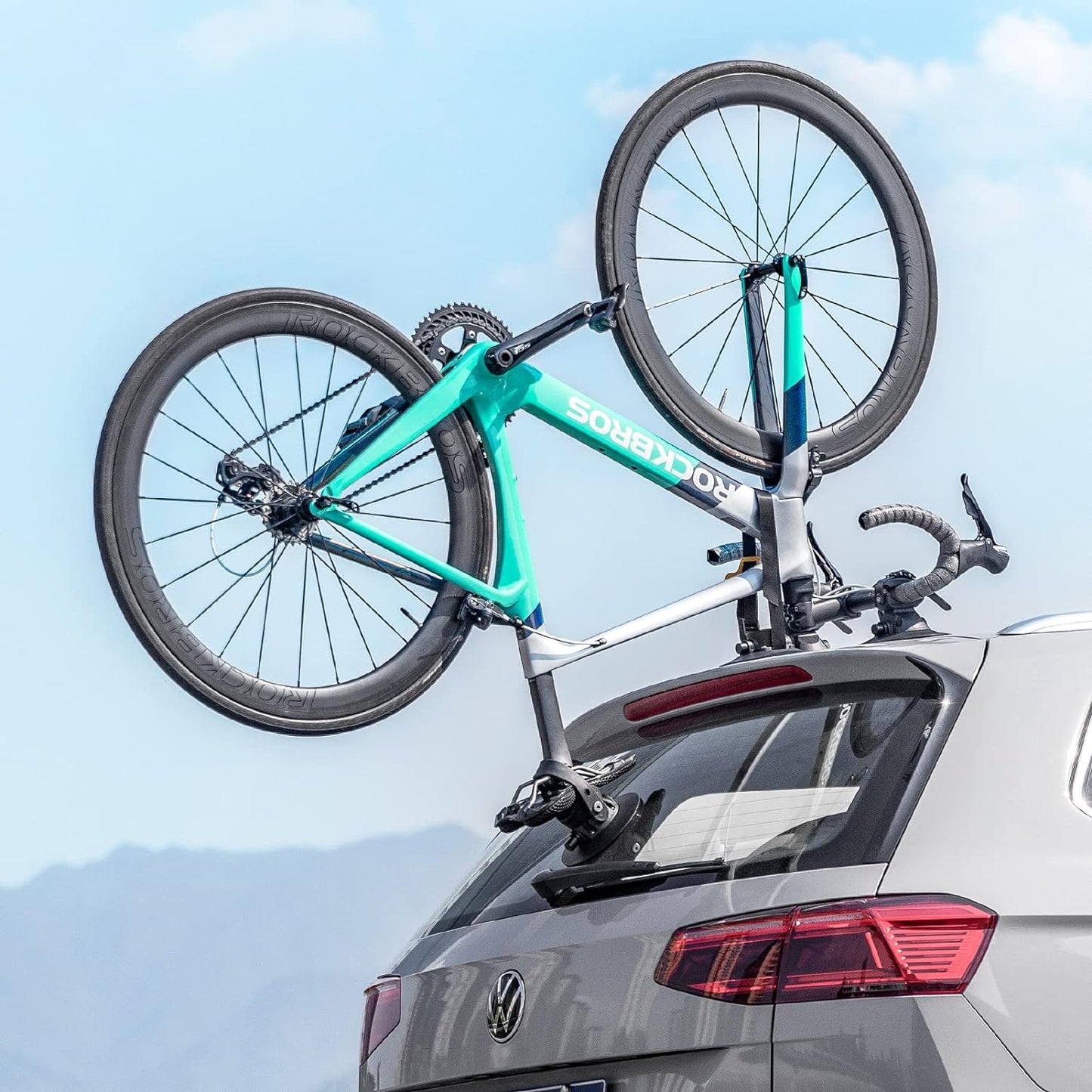 ROCKBROS Inverted Suction Cup Bike Rack Secure Mount for 1 Bike No Removal Needed