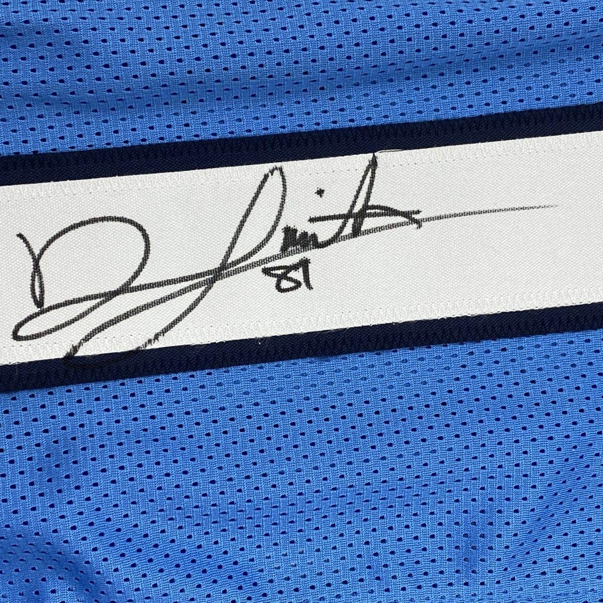 Autographed/Signed Jonnu Smith Tennessee Powder Blue Football Jersey Beckett BAS COA