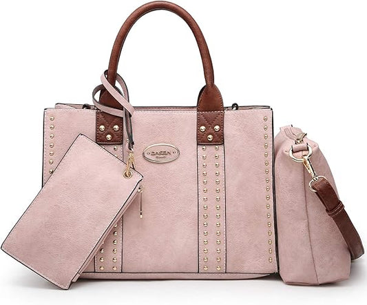 Dasein Purses Handbags for Women Tote Wallet Set Top Handle Satchel Shoulder Hobo Bag 3pcs