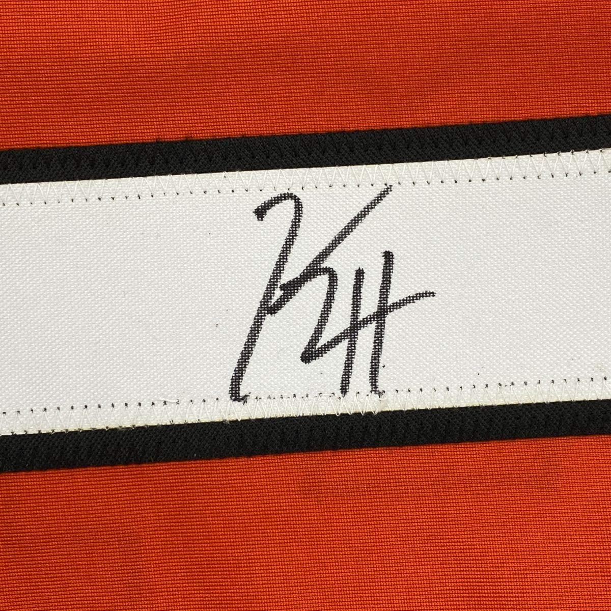 Autographed/Signed Kevin Hayes Philadelphia Orange Hockey Jersey JSA COA