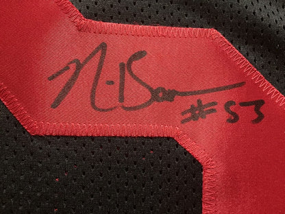 Autographed/Signed Navorro Bowman San Francisco 49ers Black Football Jersey JSA COA