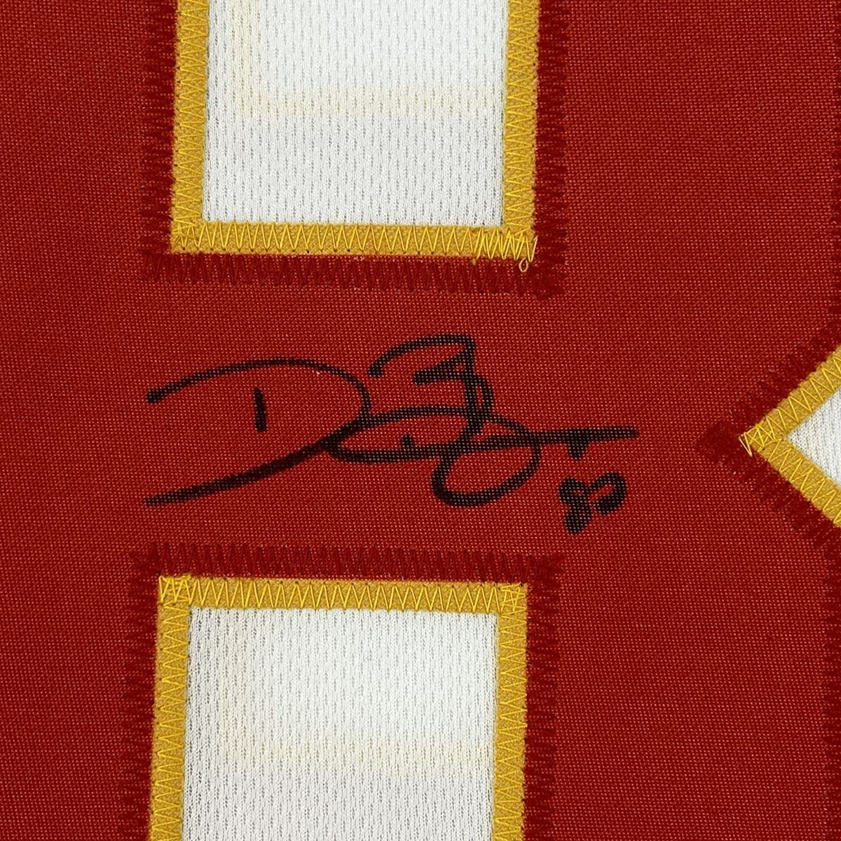 Autographed/Signed Dwayne Bowe Kansas City White Football Jersey JSA COA