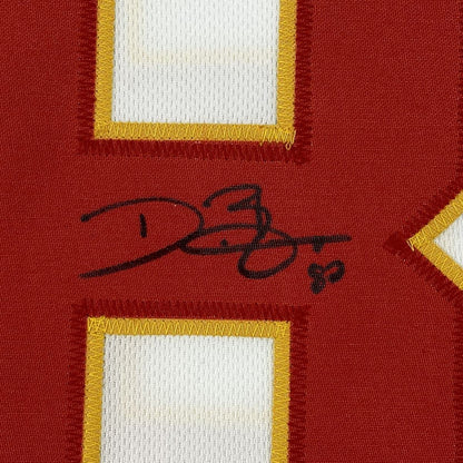 Autographed/Signed Dwayne Bowe Kansas City White Football Jersey JSA COA