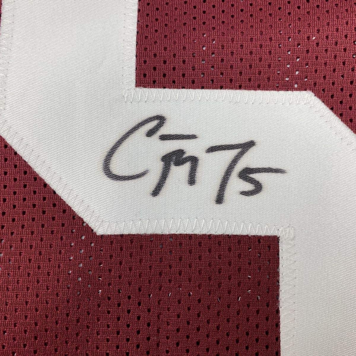 Autographed/Signed Christian McCaffrey Stanford Red College Football Jersey JSA COA