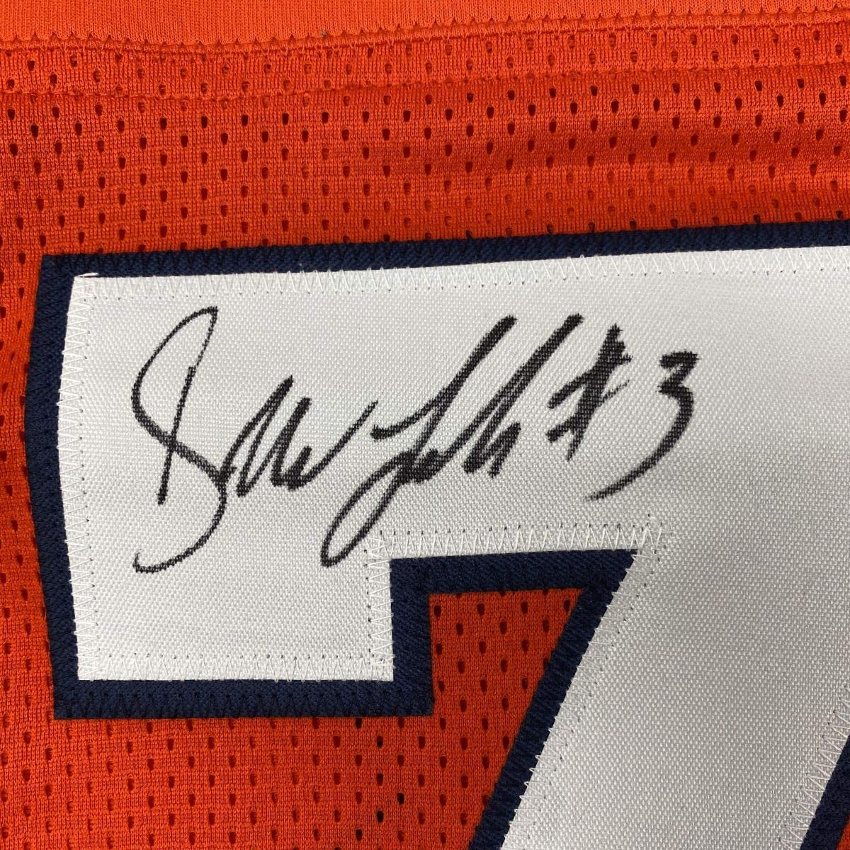 Autographed/Signed Drew Lock Denver Orange Football Jersey Beckett BAS COA