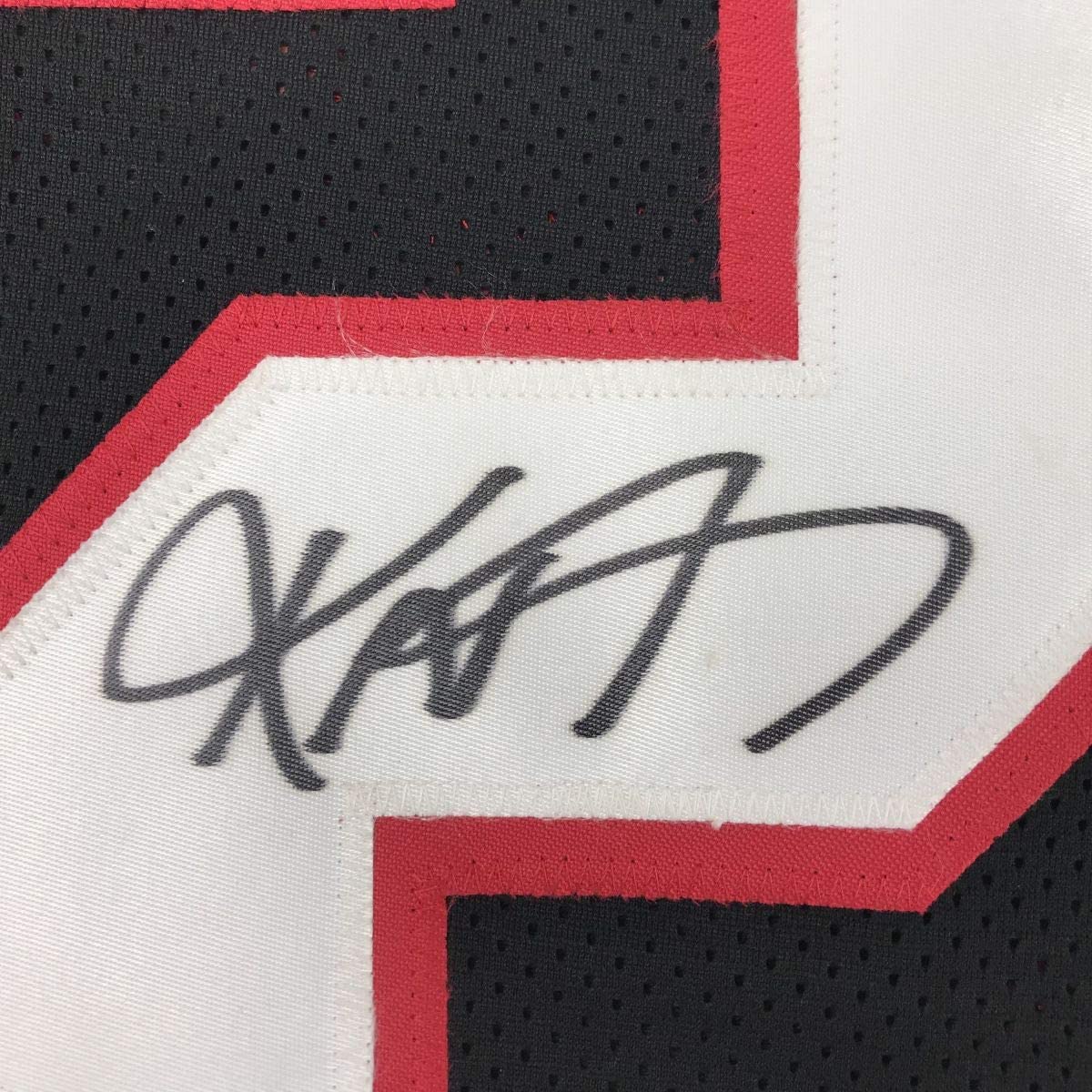 Autographed/Signed Keanu Neal Atlanta Retro Black Football Jersey PSA/DNA COA