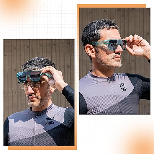 ROCKBROS Polarized Fit Over Glasses UV400 Sunglasses Wrap Around for Men Women