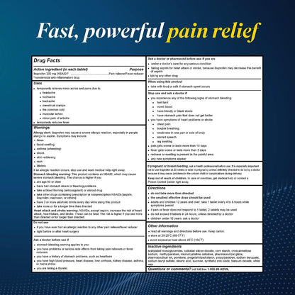 Advil Pain Reliever and Fever Reducer, Pain Relief Medicine with Ibuprofen 200mg for Headache, Backache, Menstrual Pain and Joint Pain Relief - 300 Coated Tablets
