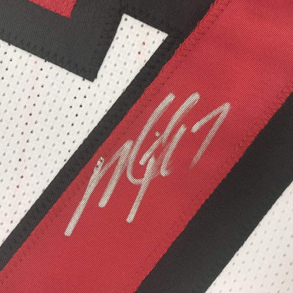 Autographed/Signed Michael Mike Vick Atlanta White Football Jersey PSA/DNA COA