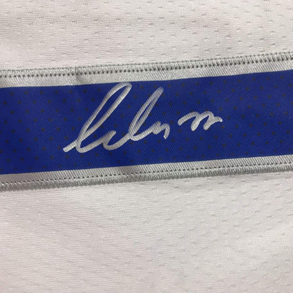 Autographed/Signed Luka Doncic Dallas White Basketball Jersey PSA/DNA COA