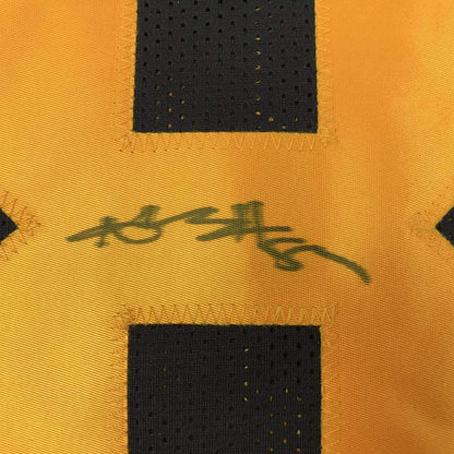 Autographed/Signed Antonio Brown Pittsburgh Steelers Color Rush Black Football Jersey JSA COA