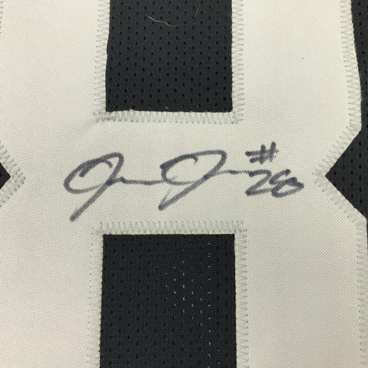 Autographed/Signed Josh Jacobs Viva Las Vegas Oakland Black Football Jersey Beckett BAS COA