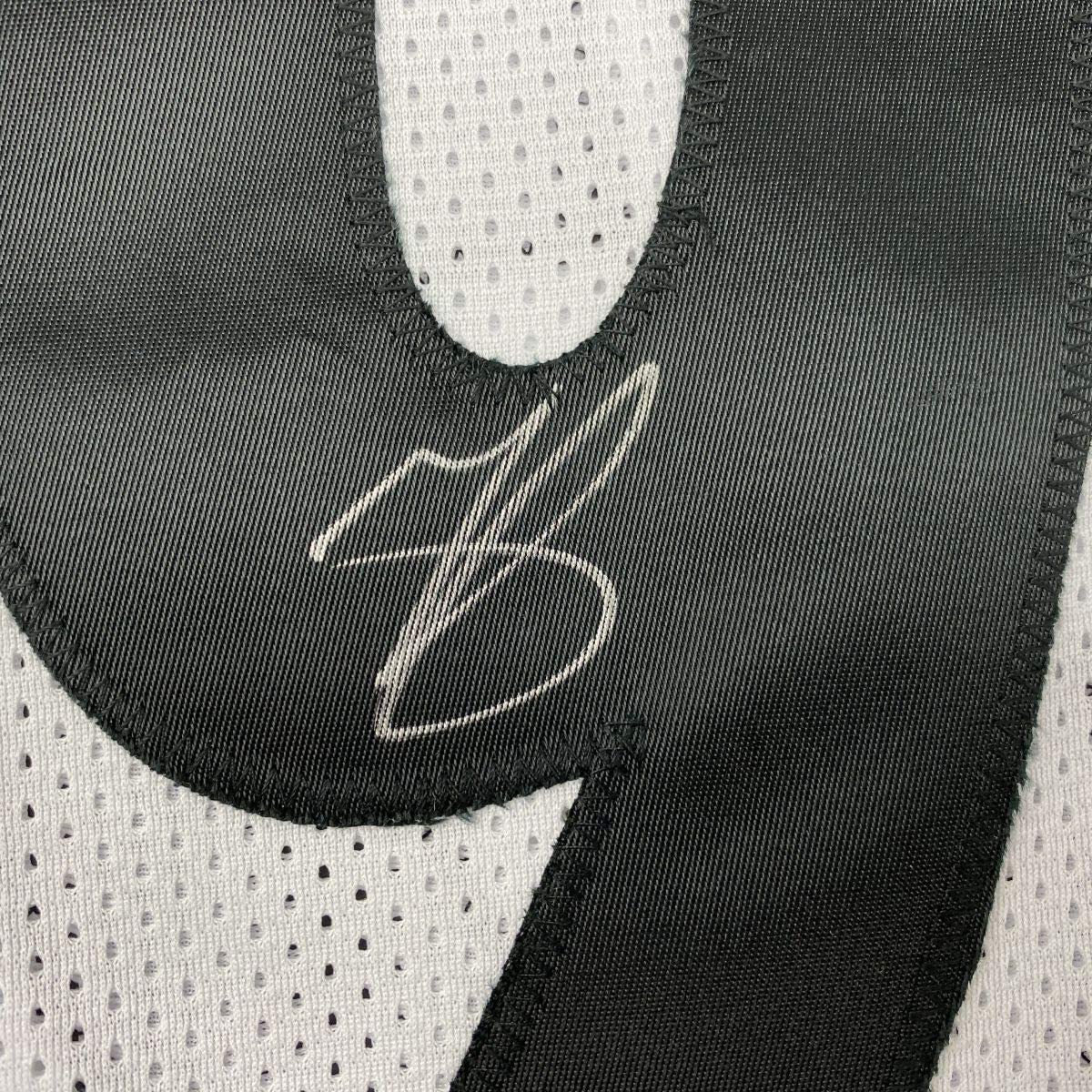 Autographed/Signed Minkah Fitzpatrick Pittsburgh White Football Jersey Beckett BAS COA