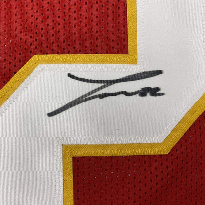 Autographed/Signed Tyrann Mathieu Kansas City Red Football Jersey PSA/DNA COA
