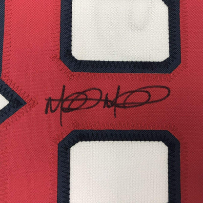 Autographed/Signed Mitch Moreland Boston White Baseball Jersey JSA COA
