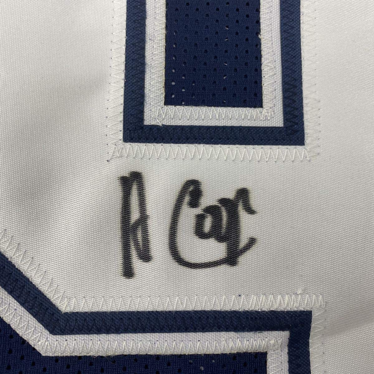 Autographed/Signed Amari Cooper Dallas Dark Blue Football Jersey Beckett BAS COA