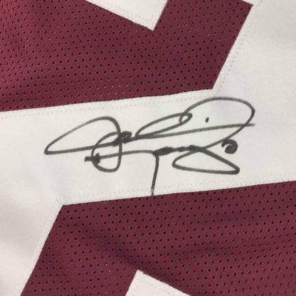 Autographed/Signed Johnny Manziel Texas A&M Maroon College Football Jersey PSA/DNA COA