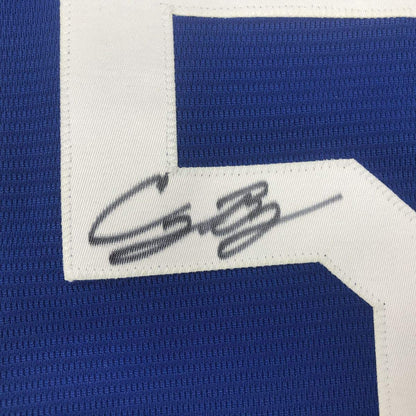 Autographed/Signed Cody Bellinger Los Angeles LA Blue Baseball Jersey Fanatics COA