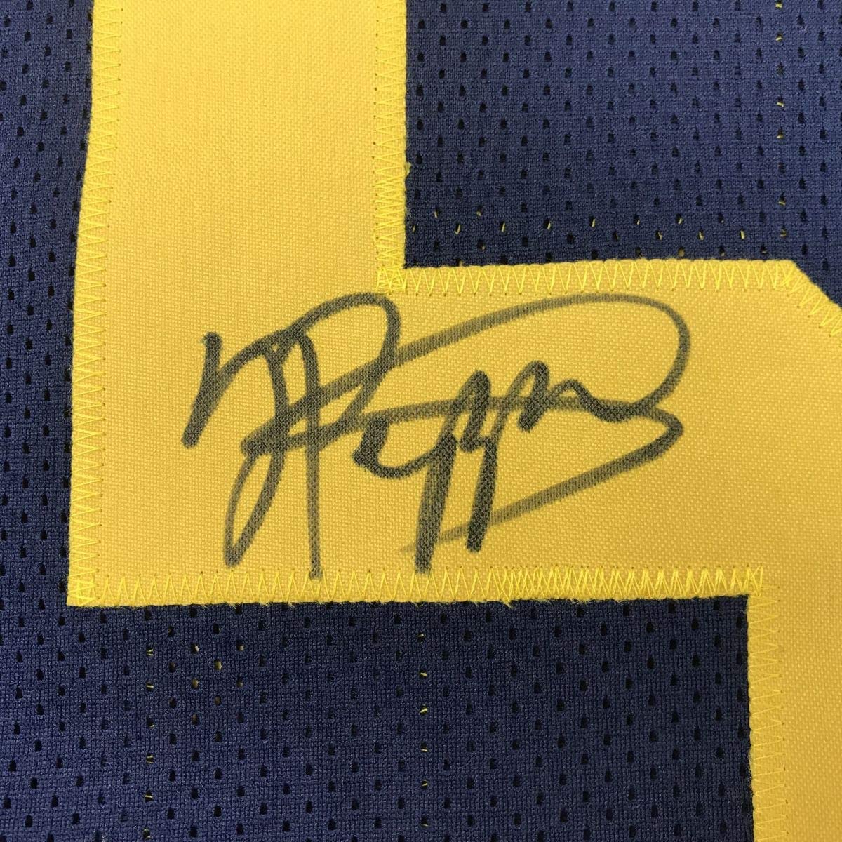 Autographed/Signed Jabrill Peppers Michigan Blue College Football Jersey JSA COA