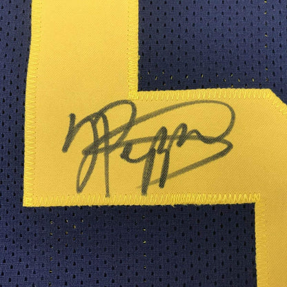 Autographed/Signed Jabrill Peppers Michigan Blue College Football Jersey JSA COA
