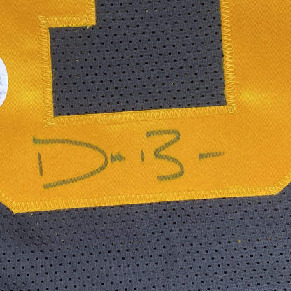 Autographed/Signed Devin Bush Pittsburgh Color Rush Football Jersey JSA COA