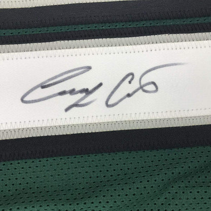 Autographed/Signed Corey Clement Philadelphia Green Football Jersey JSA COA