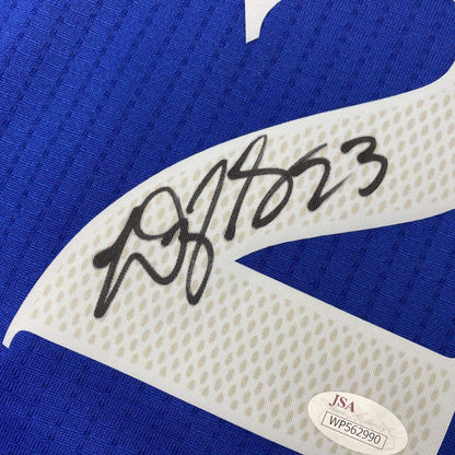 Autographed/Signed Draymond Green Golden State Blue Basketball Jersey JSA COA