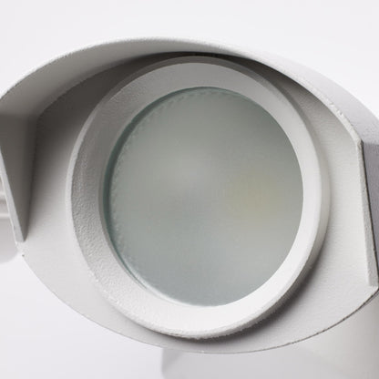 Satco Nuvo 65/210 3000K LED Outdoor Dual Head Security Light, White