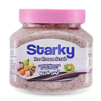 Starky Face And Body Scrub Cream With The Benefits Of Ice Cream Tightening Face With Its Unique Formula That Leaves The Skin Soft And Glowing Best Gift Idea For Women Girlfriend Wife (10. oz / 300ml)