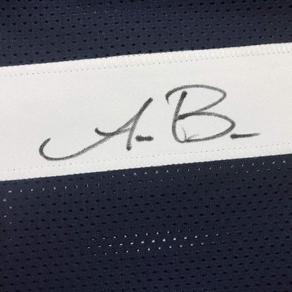 Autographed/Signed AJ A.J. Brown Ole Miss Blue College Football Jersey JSA COA