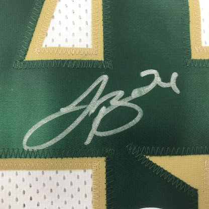 Autographed/Signed LeVeon Le'Veon Bell Michigan State White College Football Jersey PSA/DNA COA