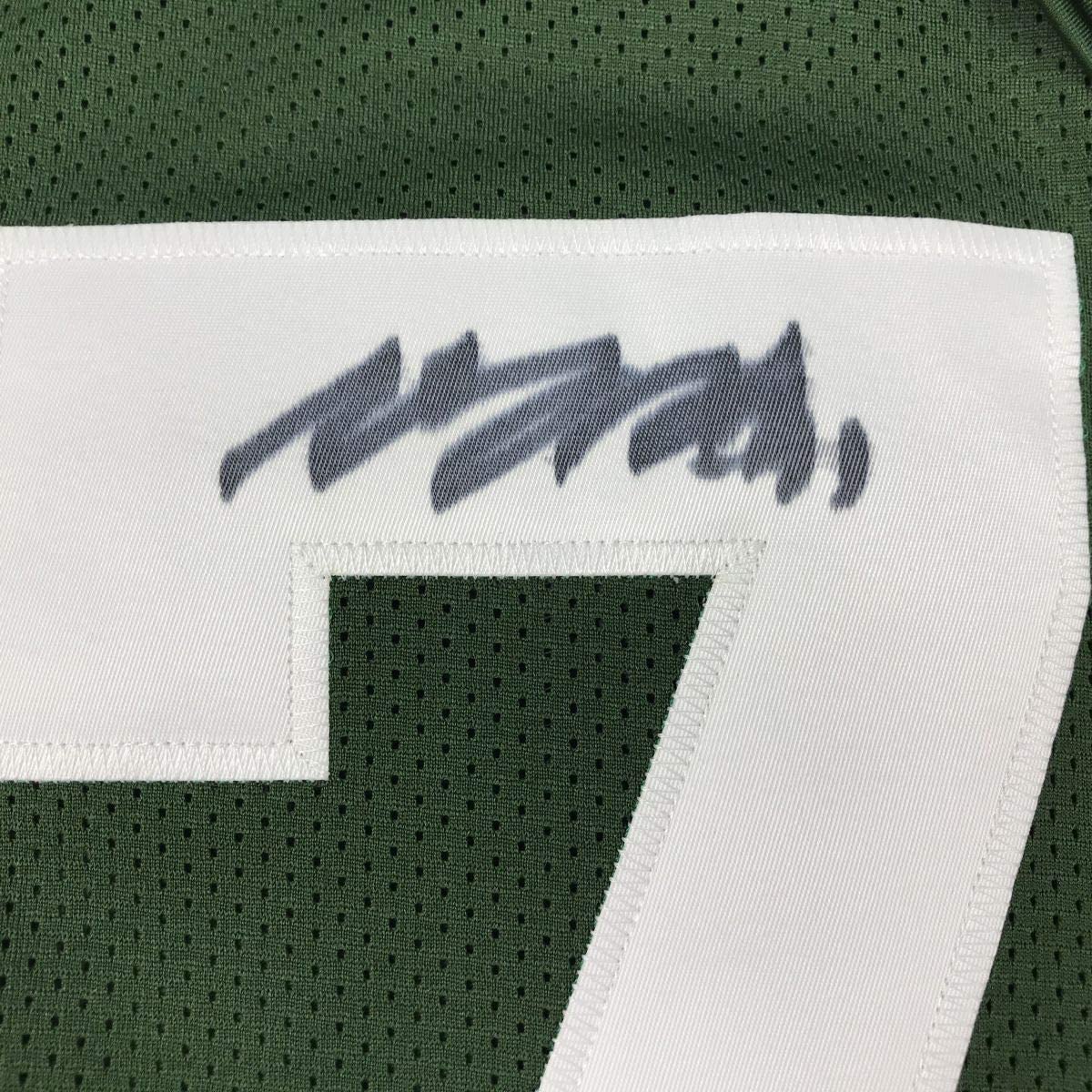 Autographed/Signed Davante Adams Green Bay Green Football Jersey JSA COA #2